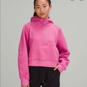 Lululemon scuba oversized half zip hoodie - pink blossom